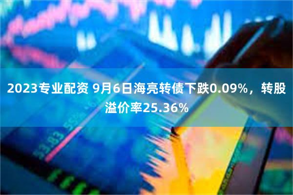 2023专业配资 9月6日海亮转债下跌0.09%，转股溢价率25.36%