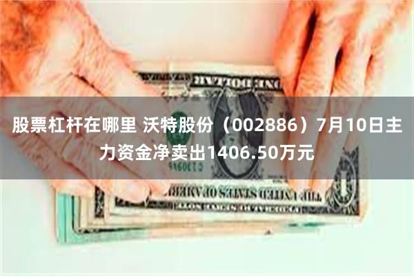 股票杠杆在哪里 沃特股份（002886）7月10日主力资金净卖出1406.50万元