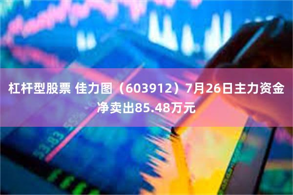 杠杆型股票 佳力图（603912）7月26日主力资金净卖出85.48万元