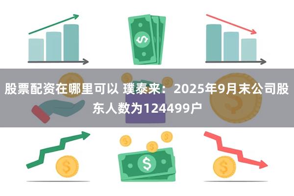 股票配资在哪里可以 璞泰来：2025年9月末公司股东人数为124499户